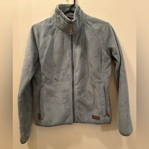 (M) Blue Outventure Womens Fleece Long Sleeve Full Zip Jacket